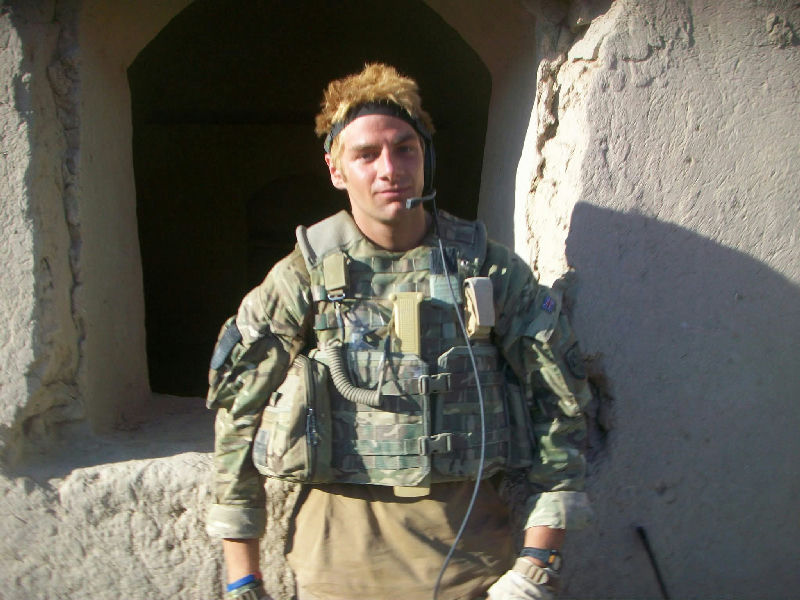 Adam on exercise during his army years